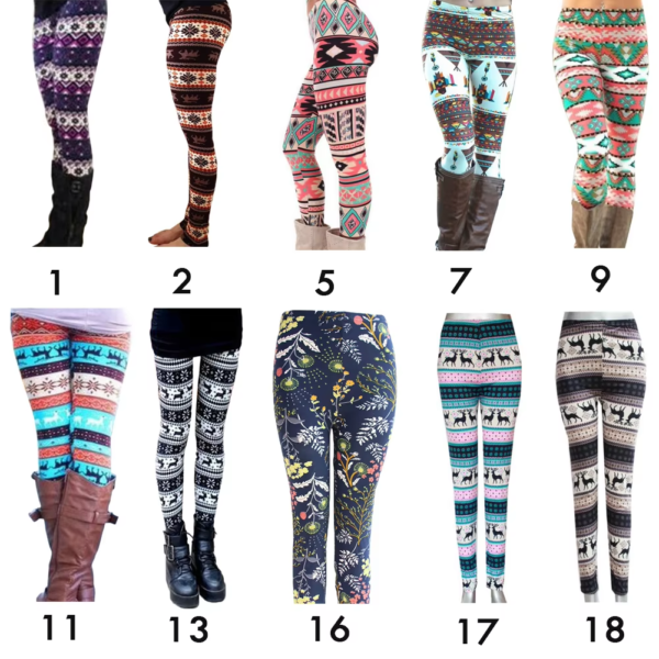 Christmas Print Women's Pants