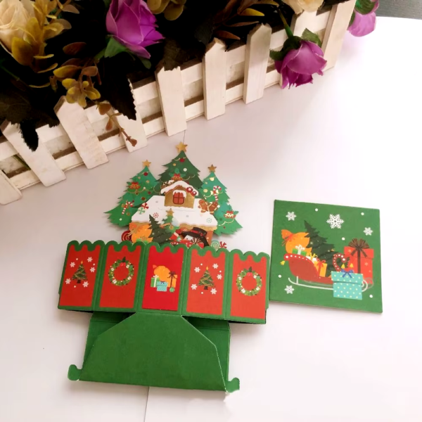 3D Pop-Up Greeting Cards Merry Christmas