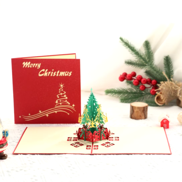 3d Christmas Decorations Xmas Tree Cards