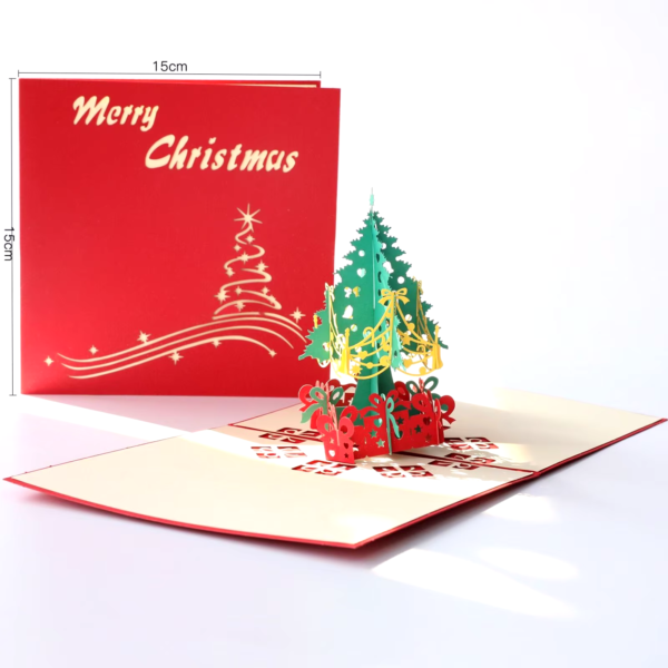 3d Christmas Decorations Xmas Tree Cards