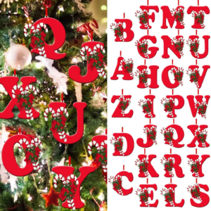 Xmas Tree Merry Christmas Decoration Alphabet