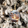 Christmas Snowman Crystal Globe Ornament