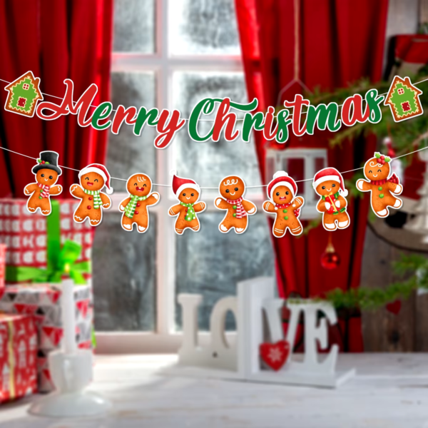 Christmas Banner Garland Merry Christmas Decoration